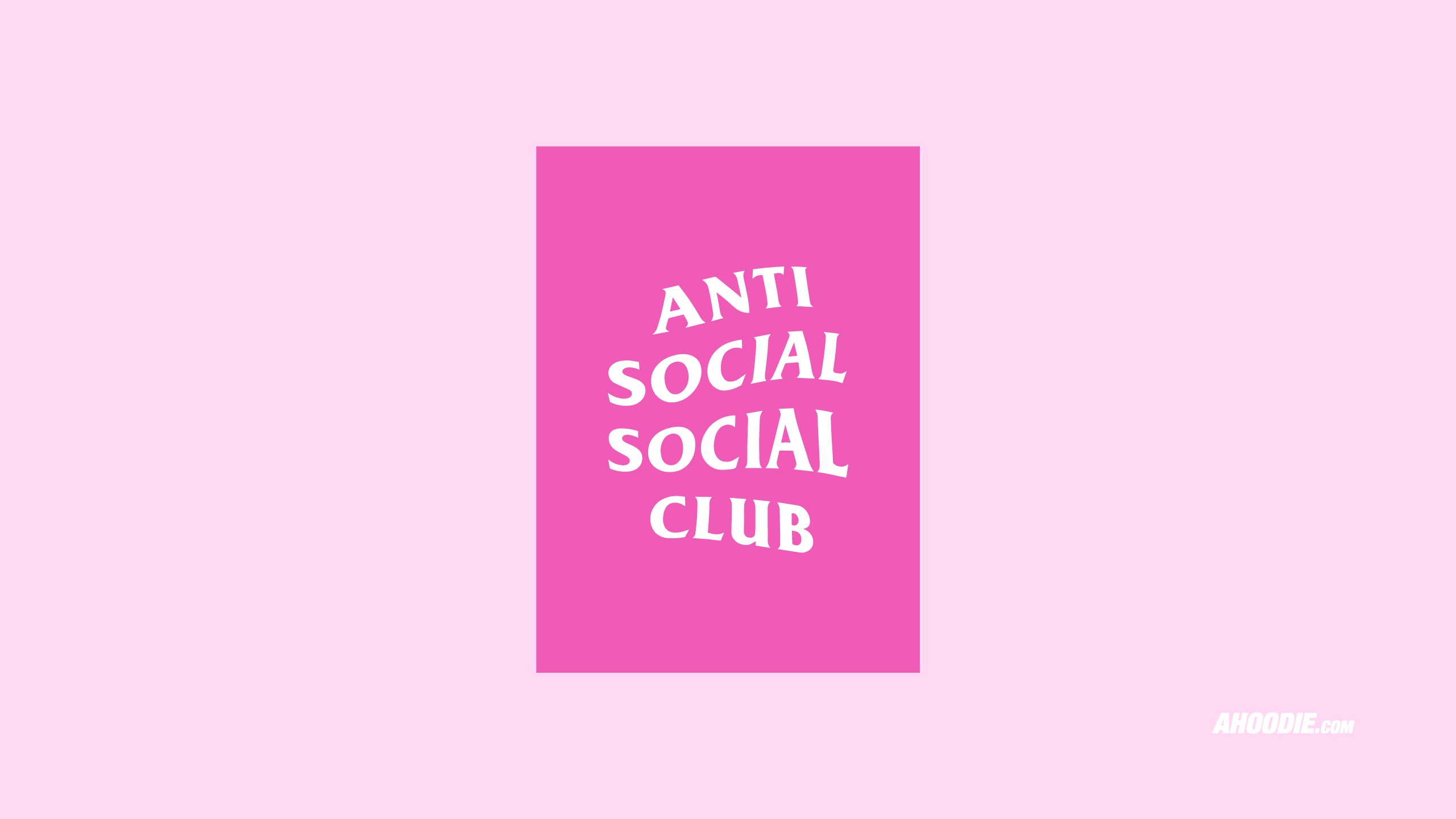 Anti Social Social Club pink wallpaper